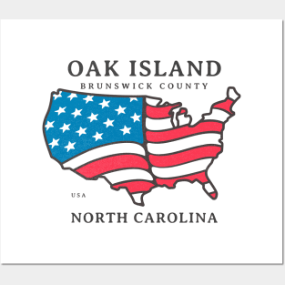 Oak Island, NC Summer Patriotic Pride This Fourth Posters and Art